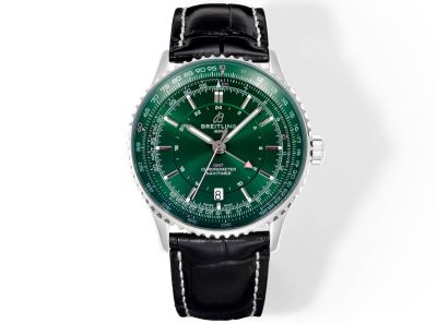 TW Factory Breitling Navitimer 41mm 2836 Movement Italian Cowhide Strap Green Dial Men Watch